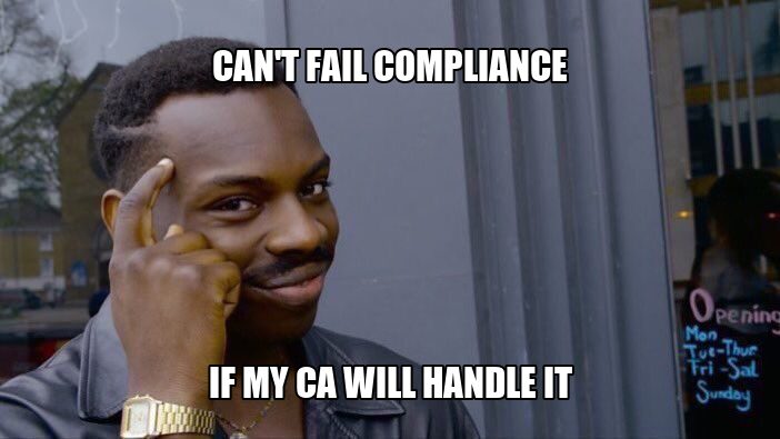 Founder confidently saying the CA will handle it